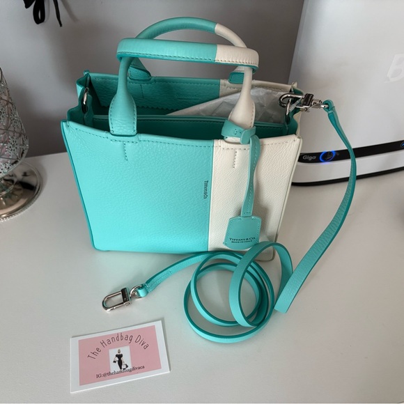Tiffany & Co. Colour Block Two Way Micro Tote Handbag - Picture 3 of 17